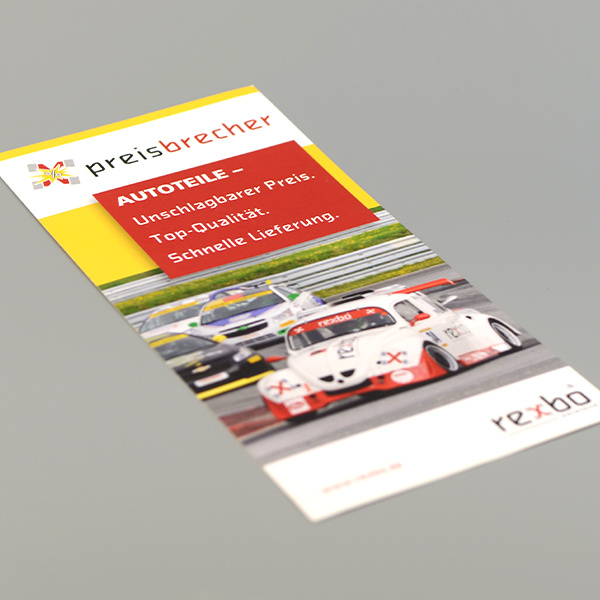 Flyerdesign für einen Autoteilanbieter