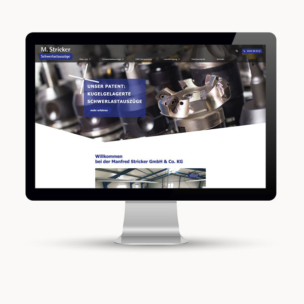 Internetpräsenz für einen CNC Betrieb